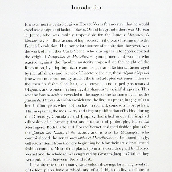 Horace Vernet - Incroyables et merveilleuses, 25 watercolours from the Collection of the Duchesse de Berry (1991)