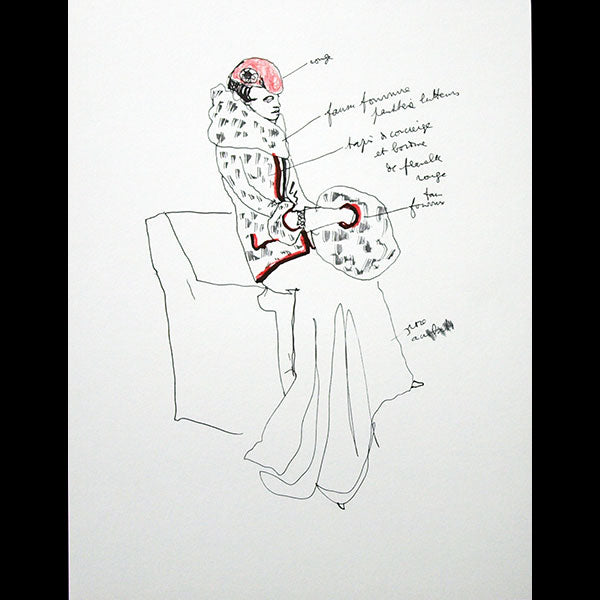 Chanel - A Portfolio of Fashion & Theatre Designs, dessins de Jean Cocteau (1989)