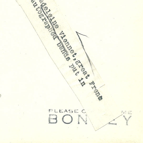 Vionnet - Portrait par Thérèse Bonney (1925)