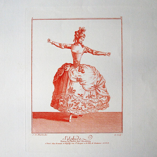 Gallerie des Modes et Costumes Français, 1778-1787, gravure n° Z 141, Silphide (1779), copie postérieure du XXème siècle