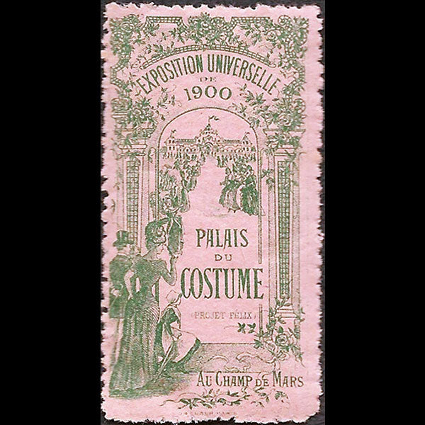 Exposition Universelle de 1900 - Timbres souvenir du Palais du Costume, Projet Felix (1900)