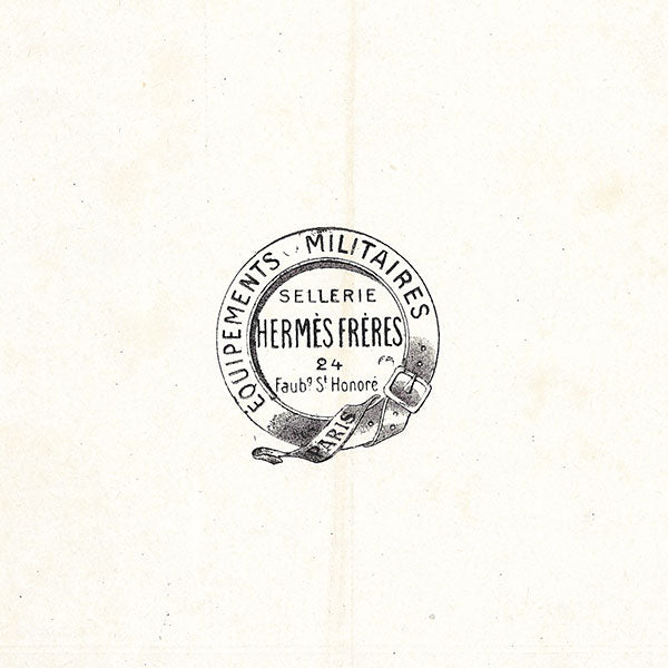 Hermès Frères - Document publicitaire sur la sellerie et la passementerie militaire (1910)