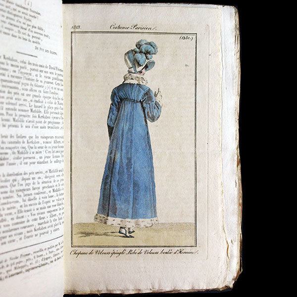 Le Journal des Dames et des Modes, Costumes Parisiens, réunion de 68 livraisons de la 17ème année (1813)