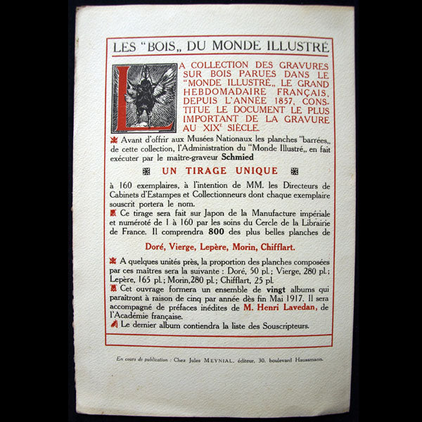 Barbier - Annonce de la parution de Personnages de comédie (1921)