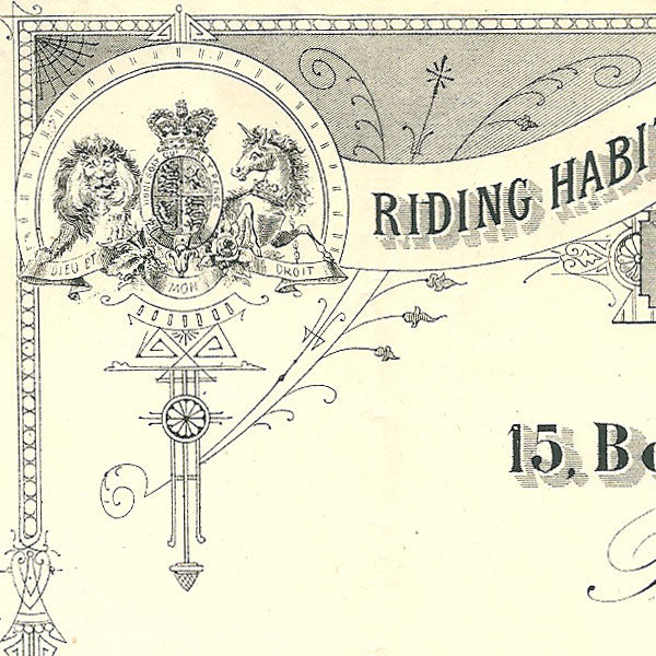 Facture de Williamson & Mulligan, 15 boulevard de la Madeleine à Paris (1890)