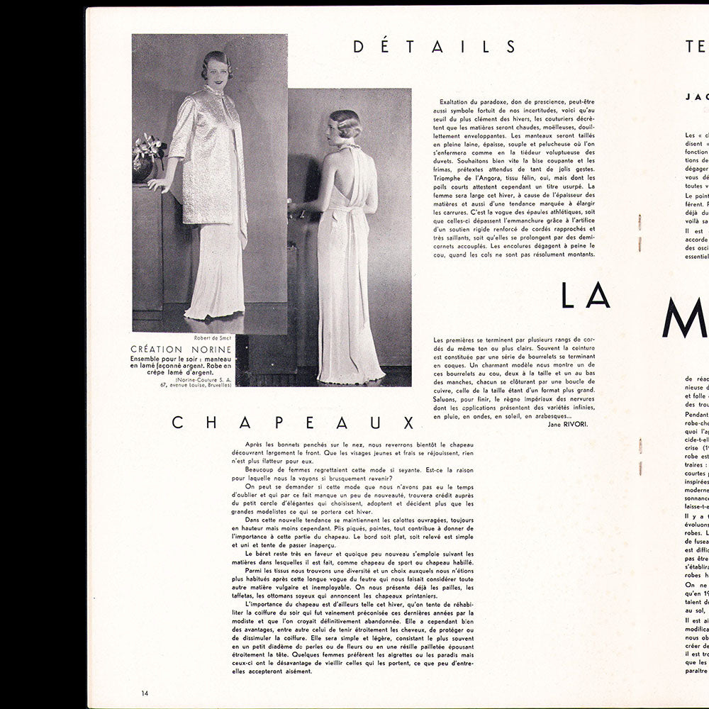 Ariane, revue de la femme - Réunion de 14 numéros de décembre 1933 à juillet 1935