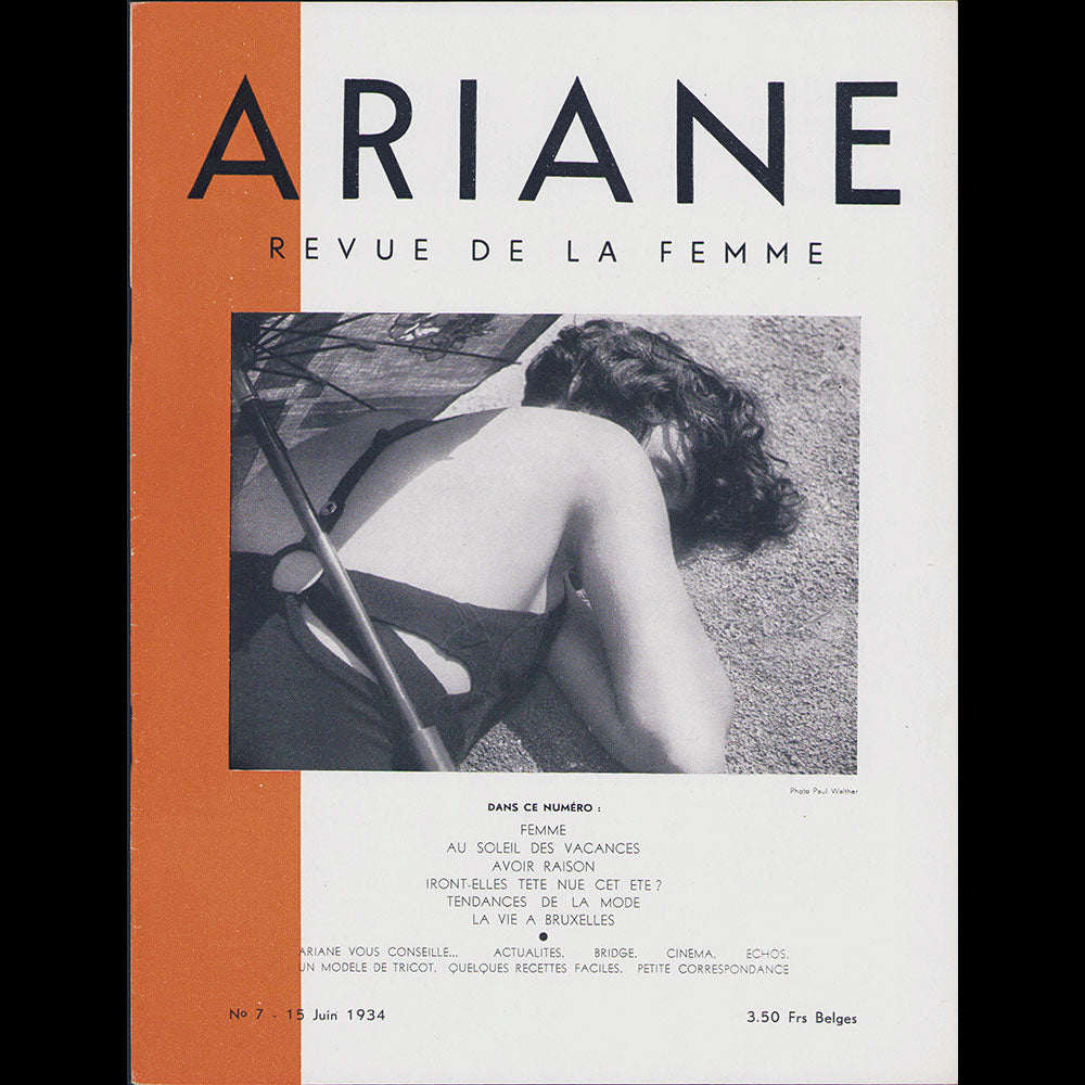 Ariane, revue de la femme - Réunion de 14 numéros de décembre 1933 à juillet 1935