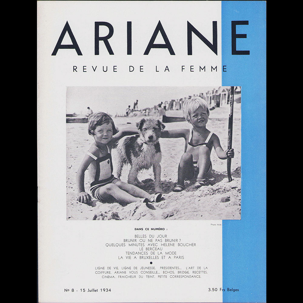 Ariane, revue de la femme - Réunion de 14 numéros de décembre 1933 à juillet 1935