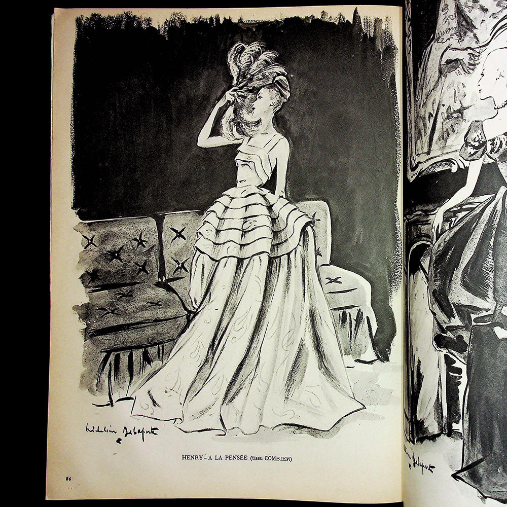 L’Art et la Mode (décembre 1946), couverture de Roger Rouffiange