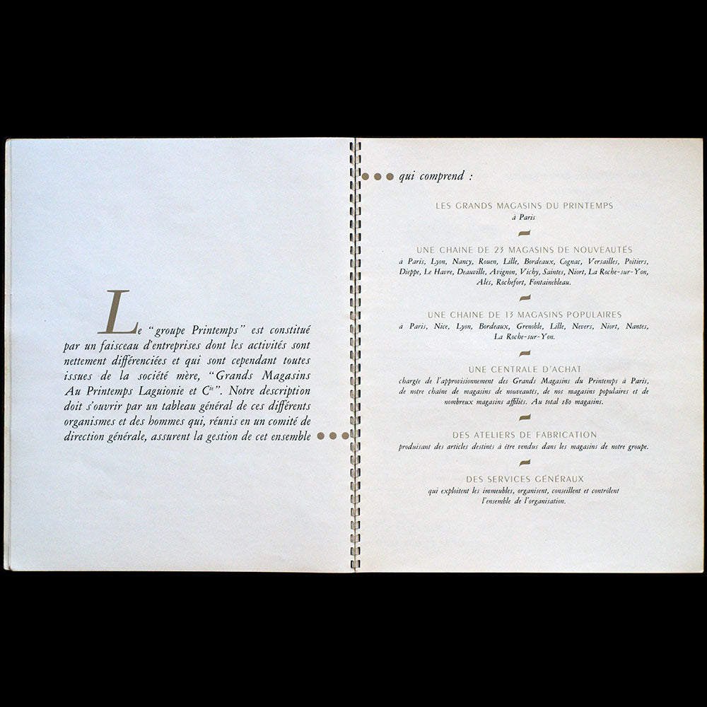 Au Printemps - Plaquette de présentation (1951)