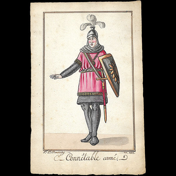 Costumes militaires - Ensemble de 10 dessins à l'aquarelle de Renausy (1812-1814)