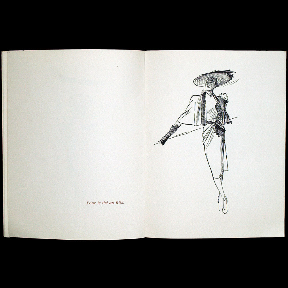 Pierre Balmain - A New French Style, illustré par René Gruau en 1946, réédition de 1985