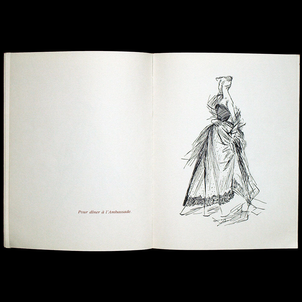 Pierre Balmain - A New French Style, illustré par René Gruau en 1946, réédition de 1985