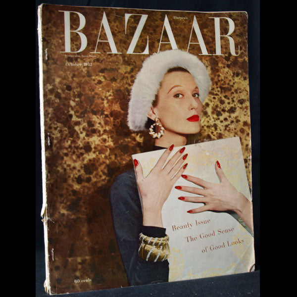 Harper's Bazaar (1952, octobre), couverture de Louise Dahl-Wolfe