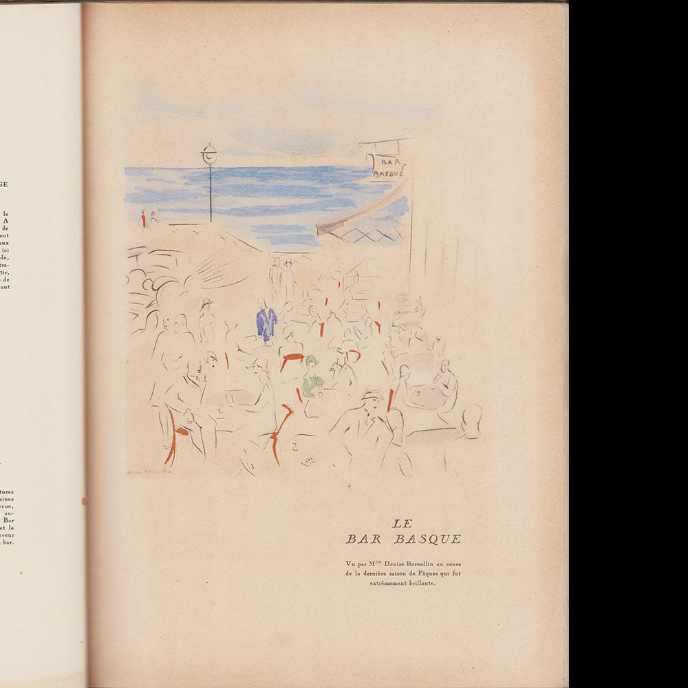 Biarritz, couverture de Cassandre (1928)