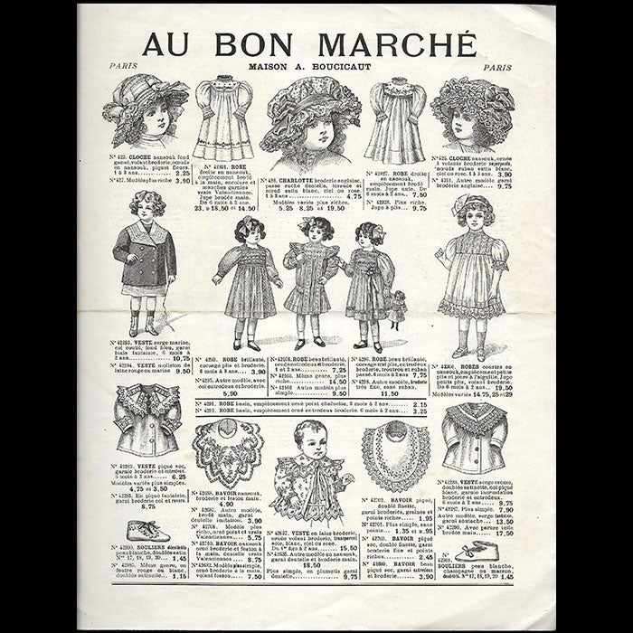 Au Bon Marché - Vêtements pour enfants et fillettes (1911)