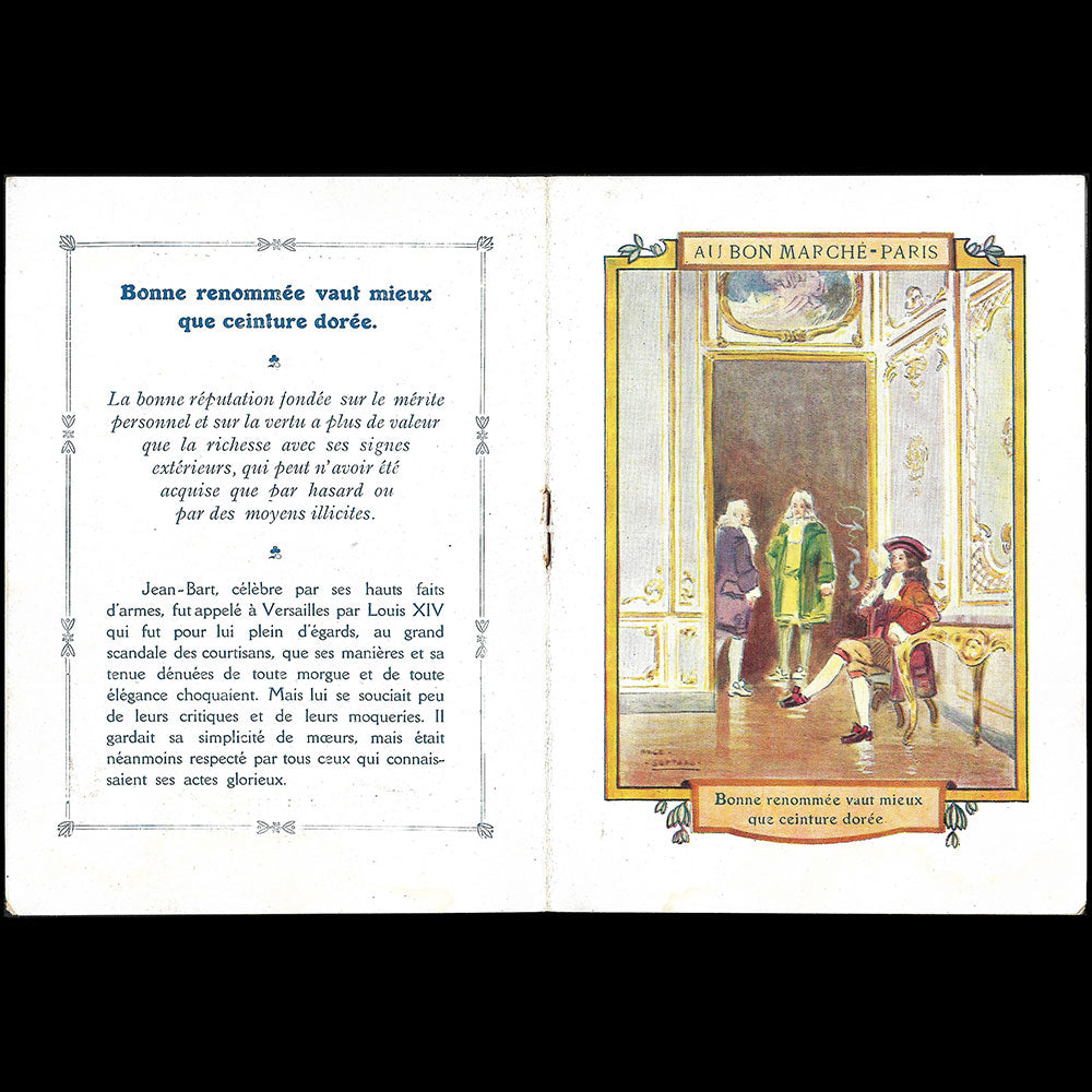 Au Bon Marché - Proverbes illustrés (circa 1900)