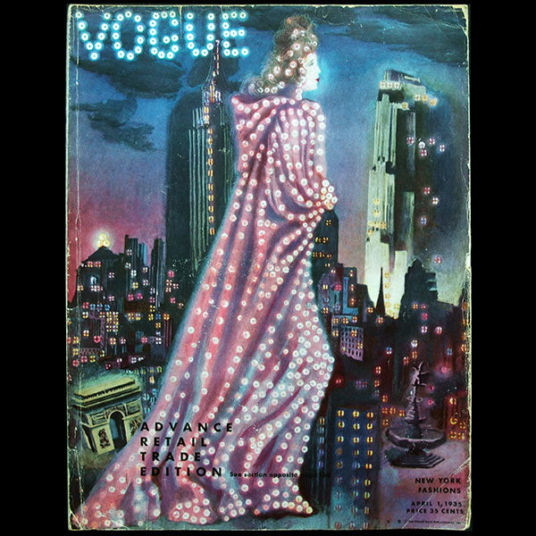 Vogue US (1er avril 1935), advance retail edition, couverture de Pavel Tchelitchew