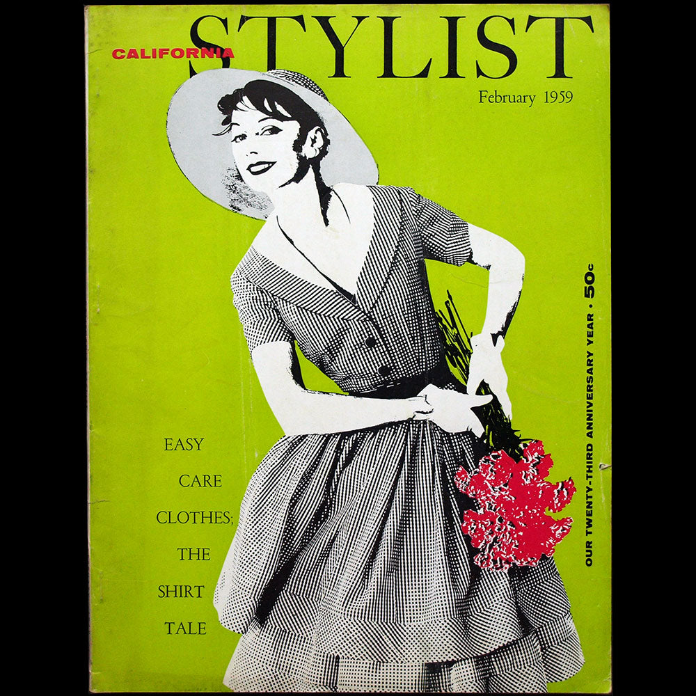 California Stylist, February 1959, couverture de Frances Blaker