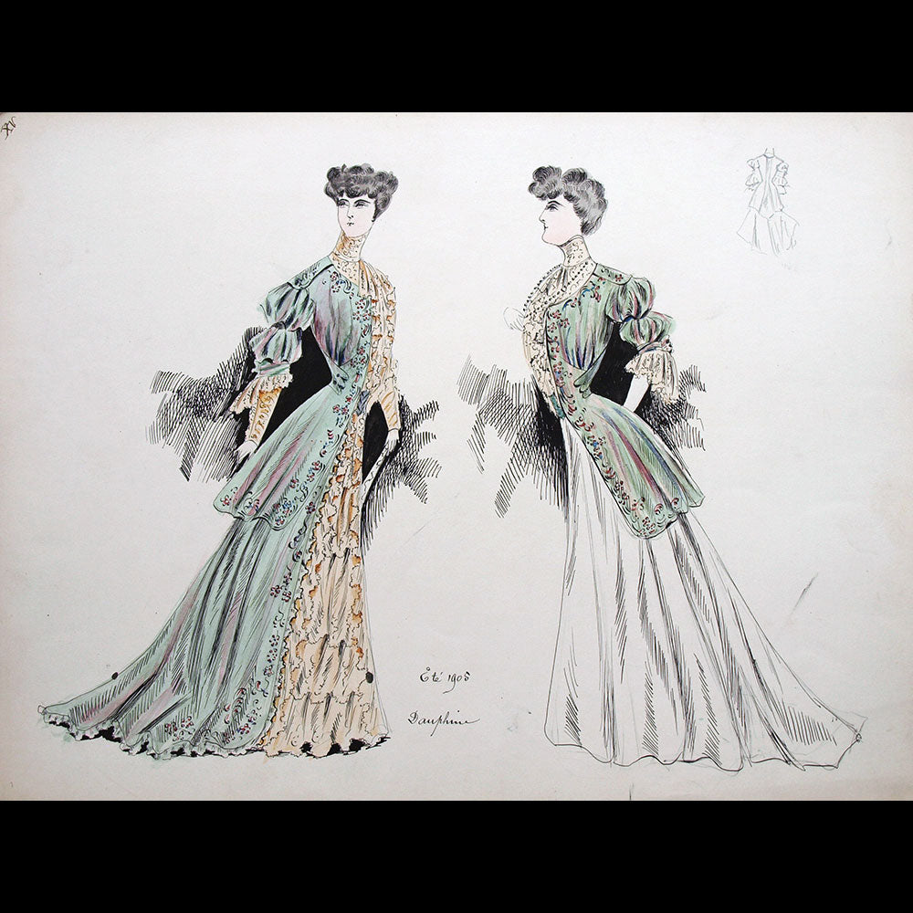 Calvayrac - Réunion de 27 dessins pour l'été 1905