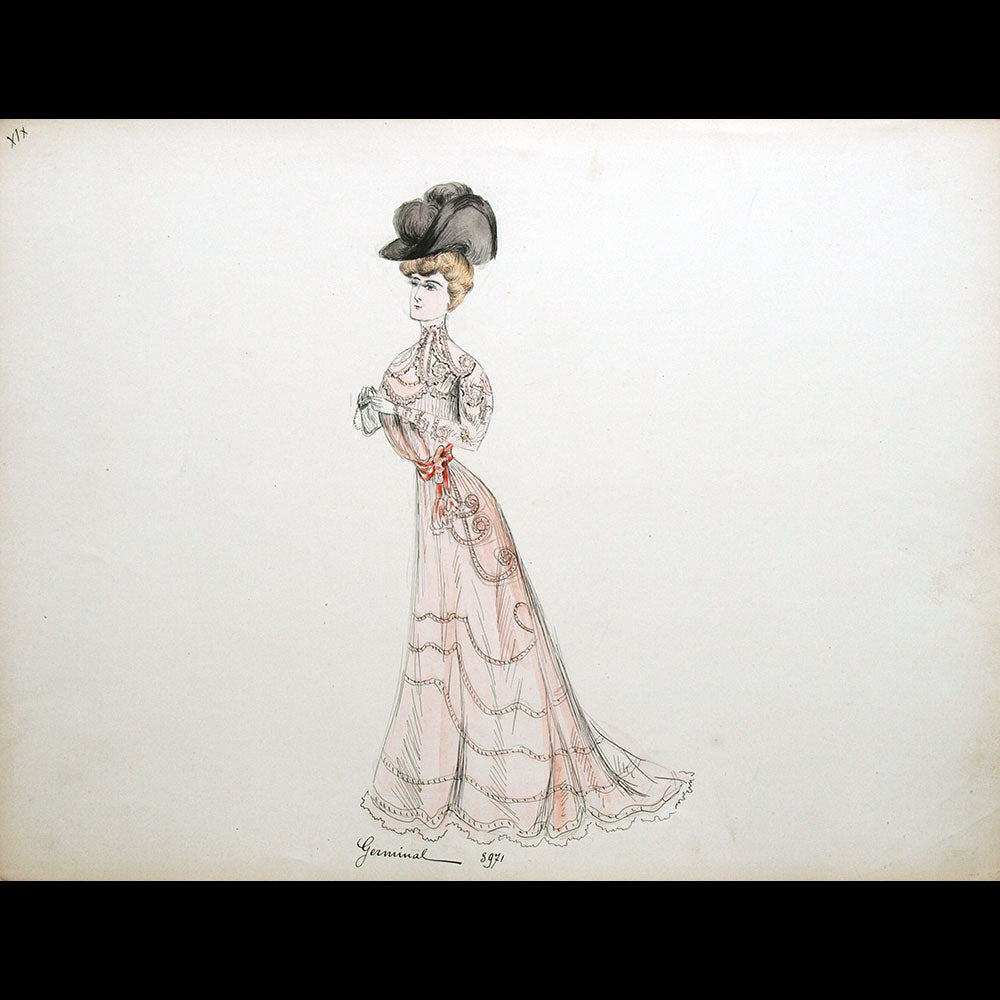 Calvayrac - Réunion de 27 dessins pour l'été 1905