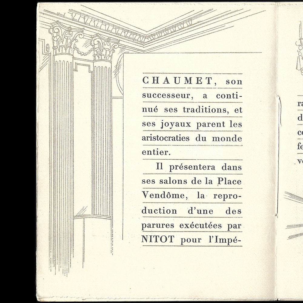 Chaumet - Bijoux d'Autrefois, Bijoux d'Aujourd'hui, invitation à l'exposition de décembre (circa 1927)