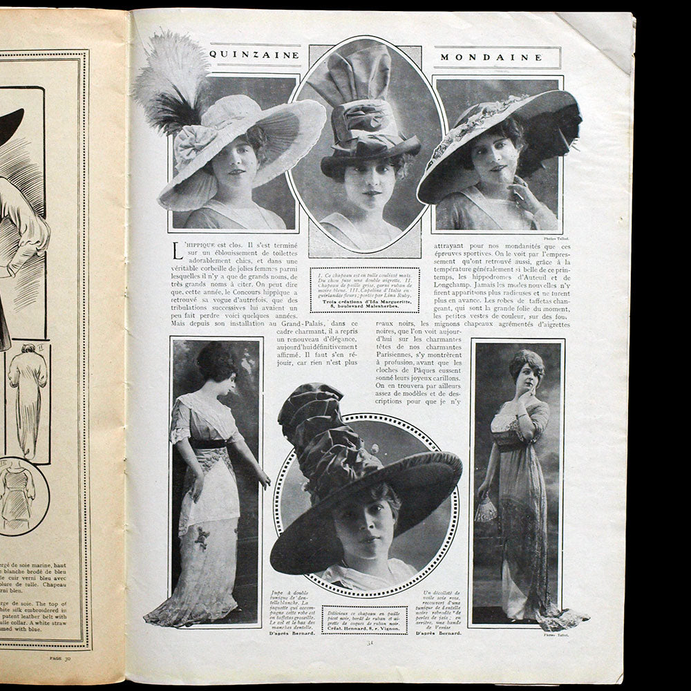 Chiffons, 20 avril 1912, couverture de Reutlinger