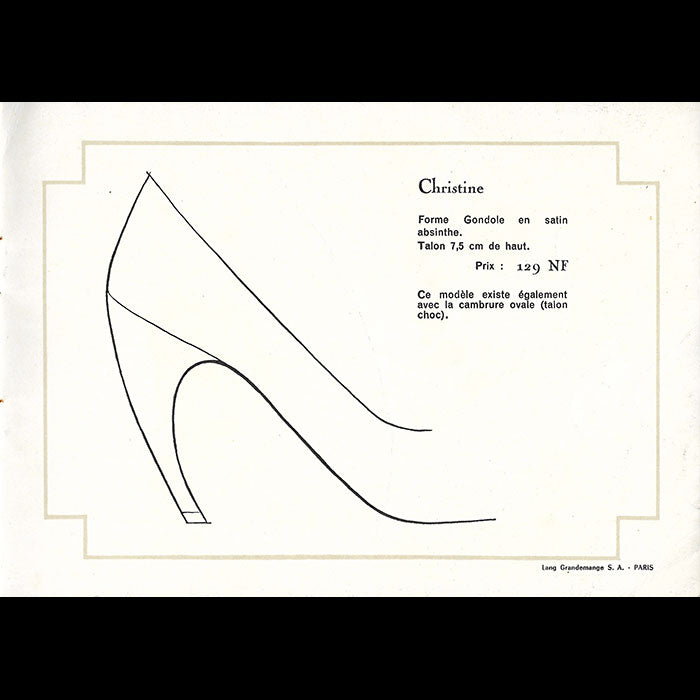 Christian Dior - Souliers créées par Roger Vivier (1959)