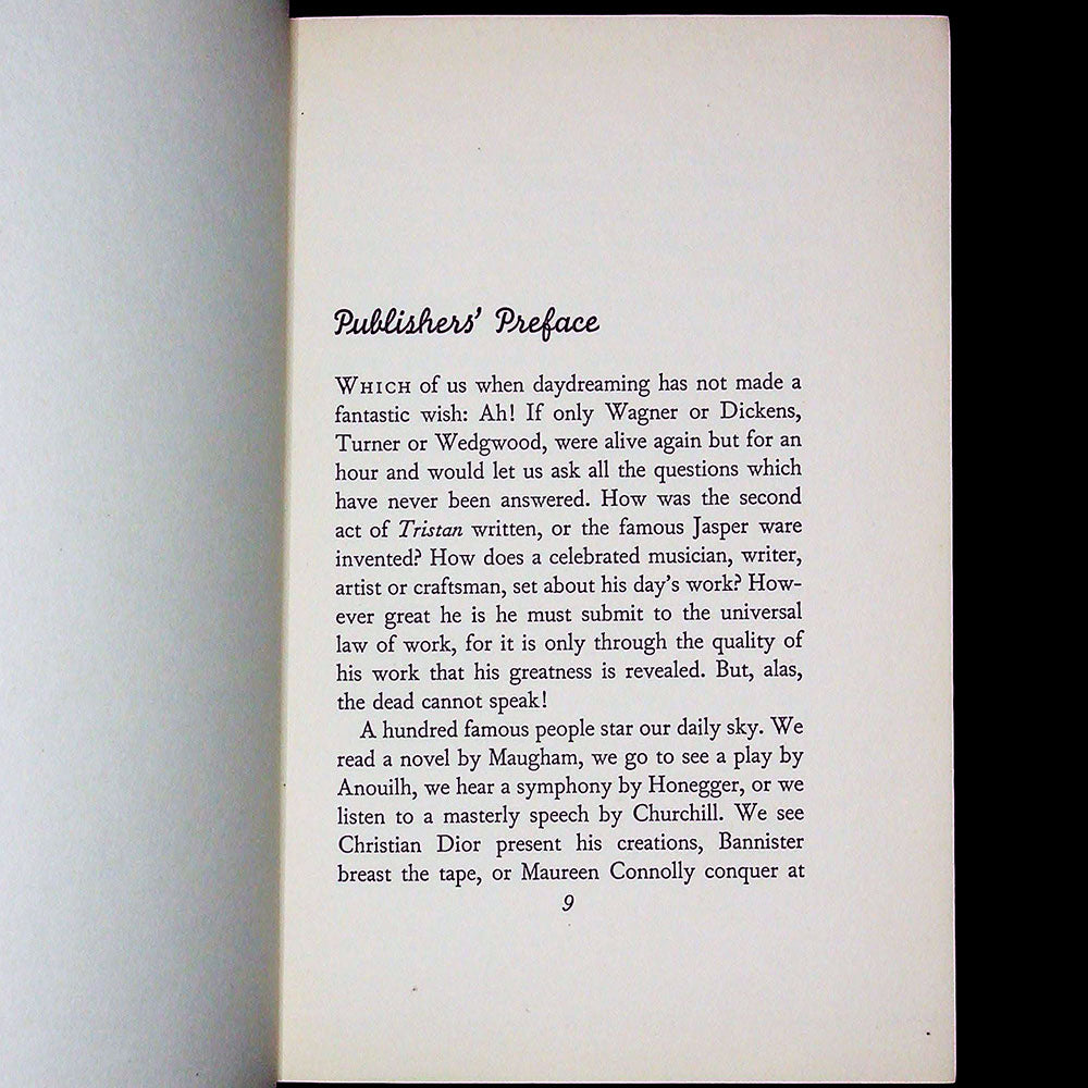 Christian Dior talking about Fashion, édition anglaise de Je suis couturier, propos de Christian Dior (1954)