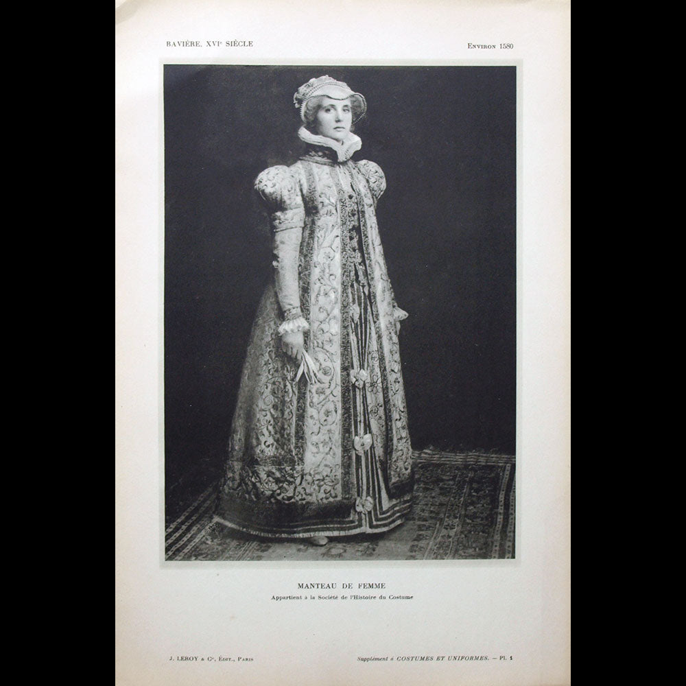 Costumes & Uniformes, revue de la Société de l'Histoire du Costume, n°1 (avril 1912)