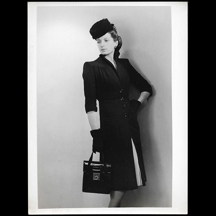 Jean Desses - Robe, tirage du studio Waroline (circa 1940s)