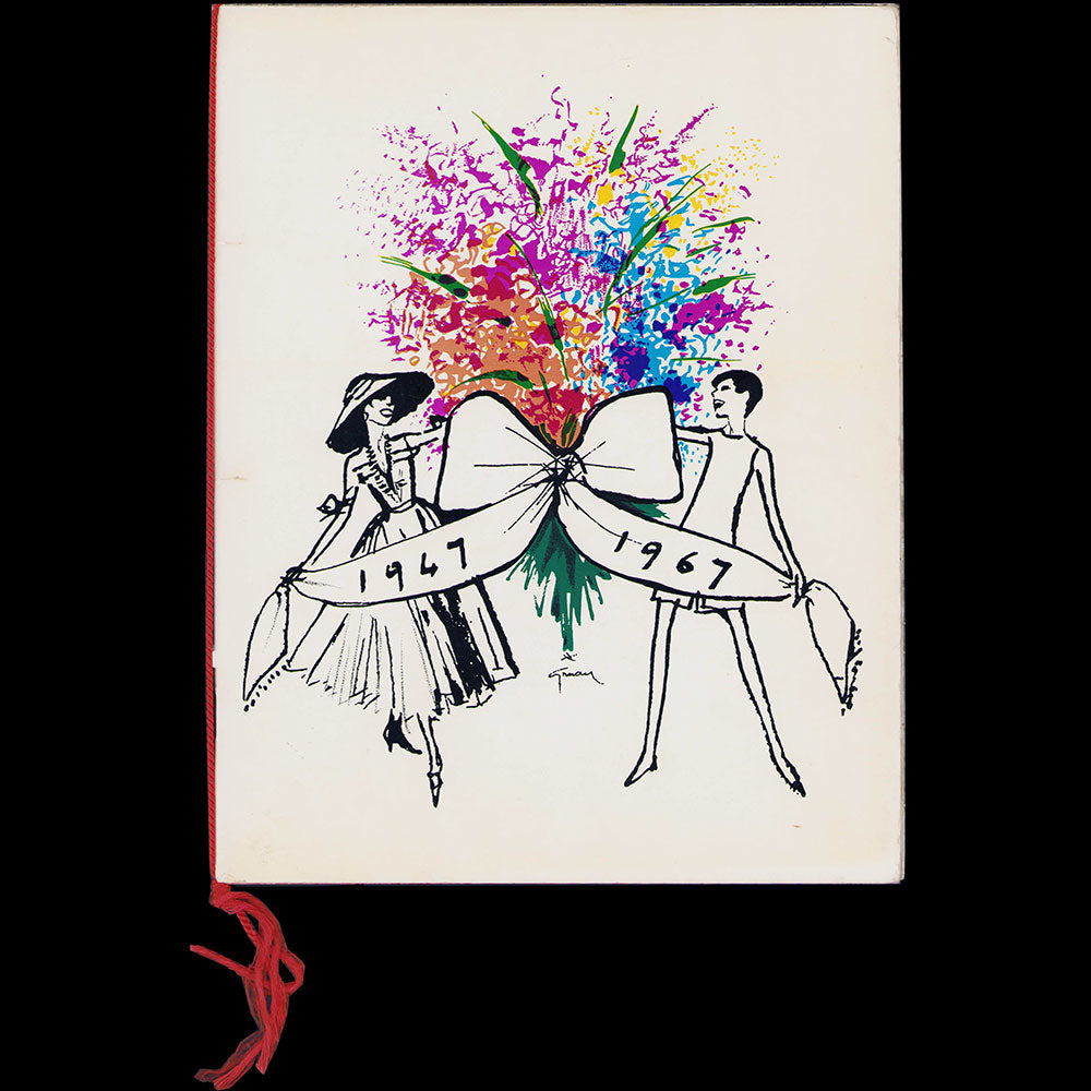 Christian Dior, 20ème anniversaire, couverture de René Gruau (1967)