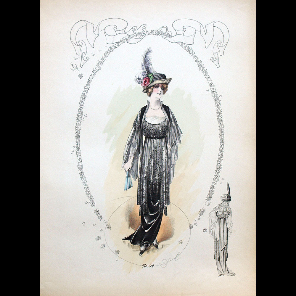 Drecoll - Ensemble de 10 gravures (circa 1910)