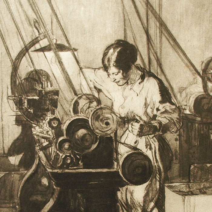 Drian - Les Femmes et la Guerre, l'ouvrière (circa 1918)