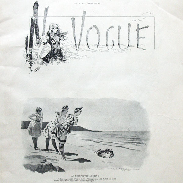 Vogue US (8 juillet 1893), couverture de H. McVickar