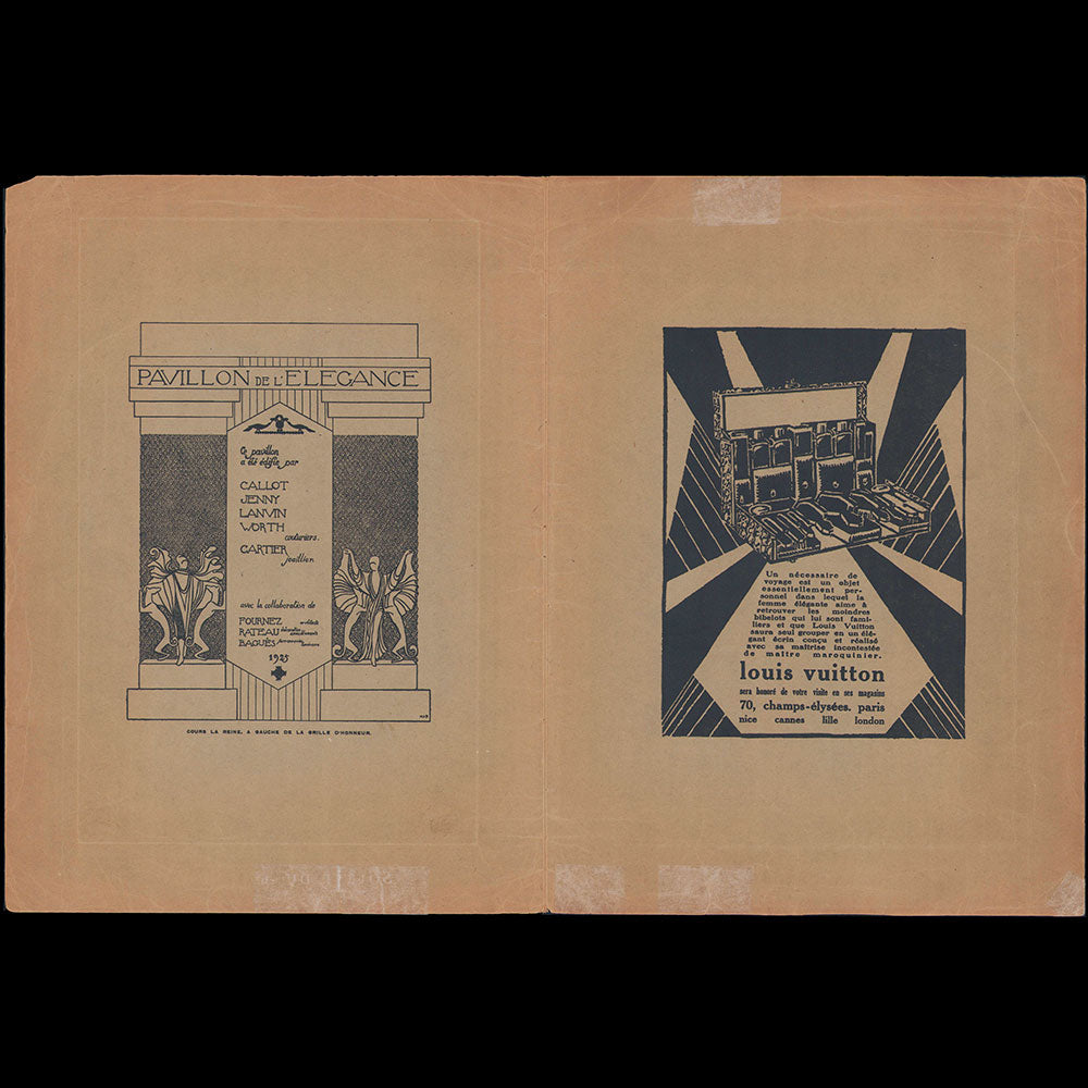 Exposition des Arts Décoratifs - Menu illustré par Jean Carlu pour la Nuit du Grand Palais du 16 juin 1925