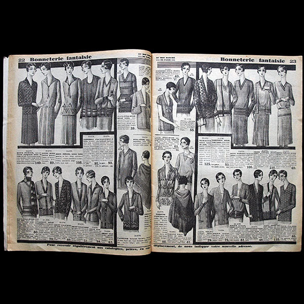 Au Bon Marché, catalogue de l'hiver 1929-1930