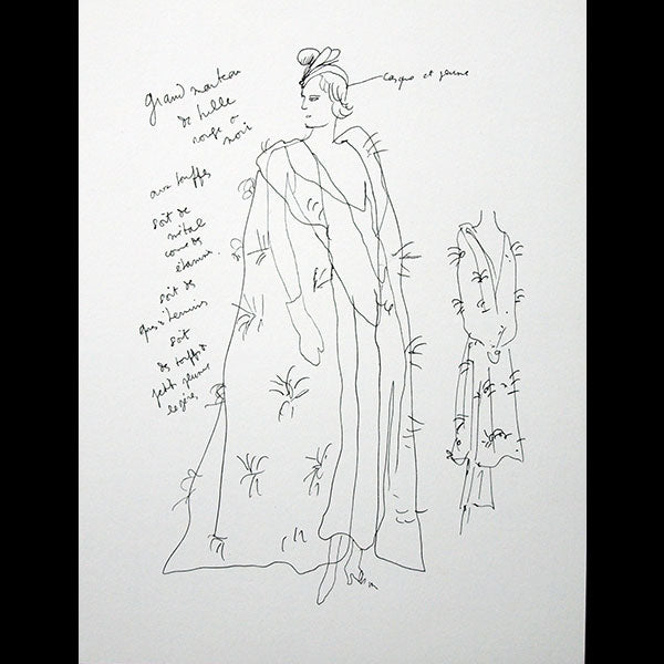 Chanel - A Portfolio of Fashion & Theatre Designs, dessins de Jean Cocteau (1989)