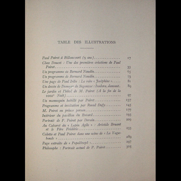 Poiret - En habillant l'époque, mémoires de Paul Poiret (1930)