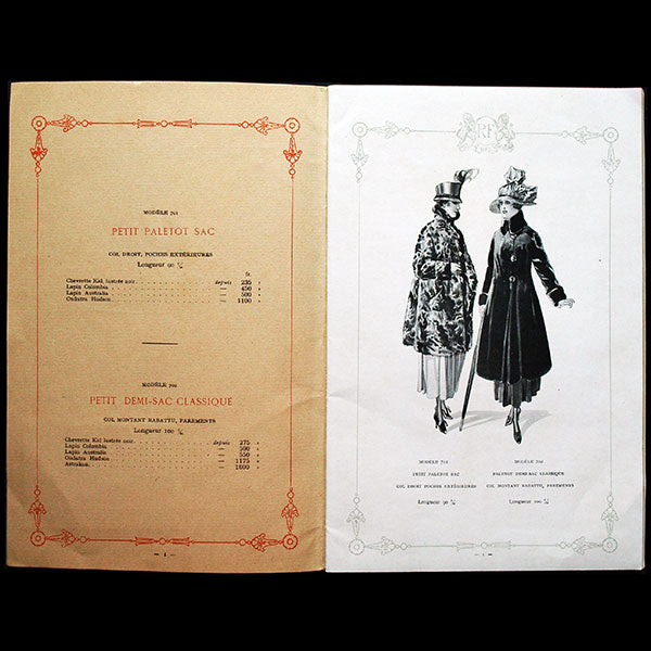 Revillon Frères, catalogue pour l'hiver 1917-1918