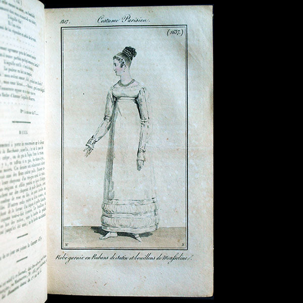 Le Journal des Dames et des Modes, Costumes Parisiens, réunion des 72 livraisons de la 21ème année (1817)