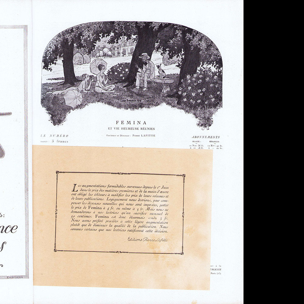 Fémina (août 1919), couverture de René Lelong