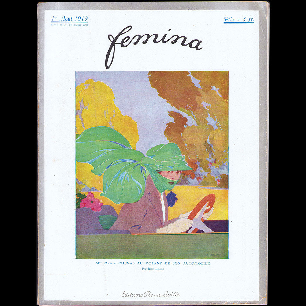 Fémina (août 1919), couverture de René Lelong