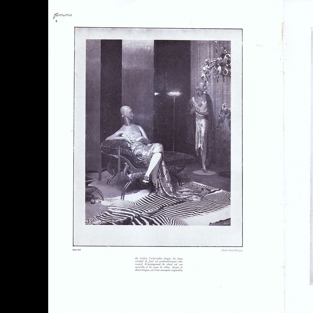Fémina (juillet 1925), le Pavillon de l'Elégance à l'Exposition des Arts Décoratifs