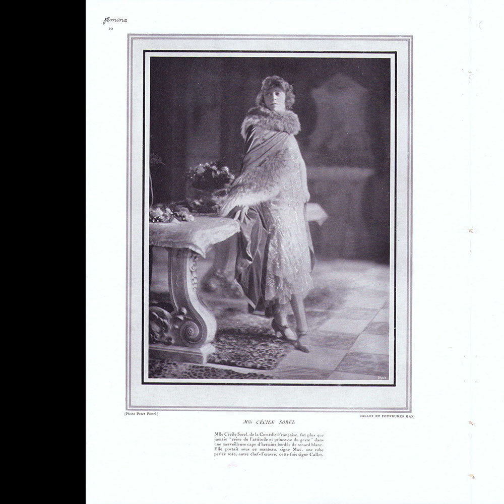 Fémina (août 1926), couverture de Zinoview