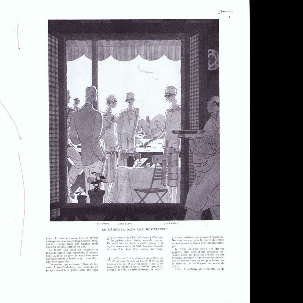 Fémina (juillet 1926), couverture d'André-Edouard Marty