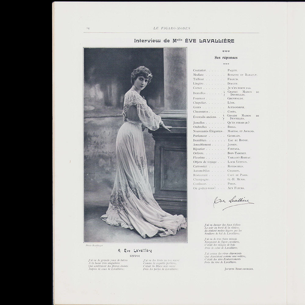 Le Figaro-Modes, avril 1903, couverture de Georges Clairin