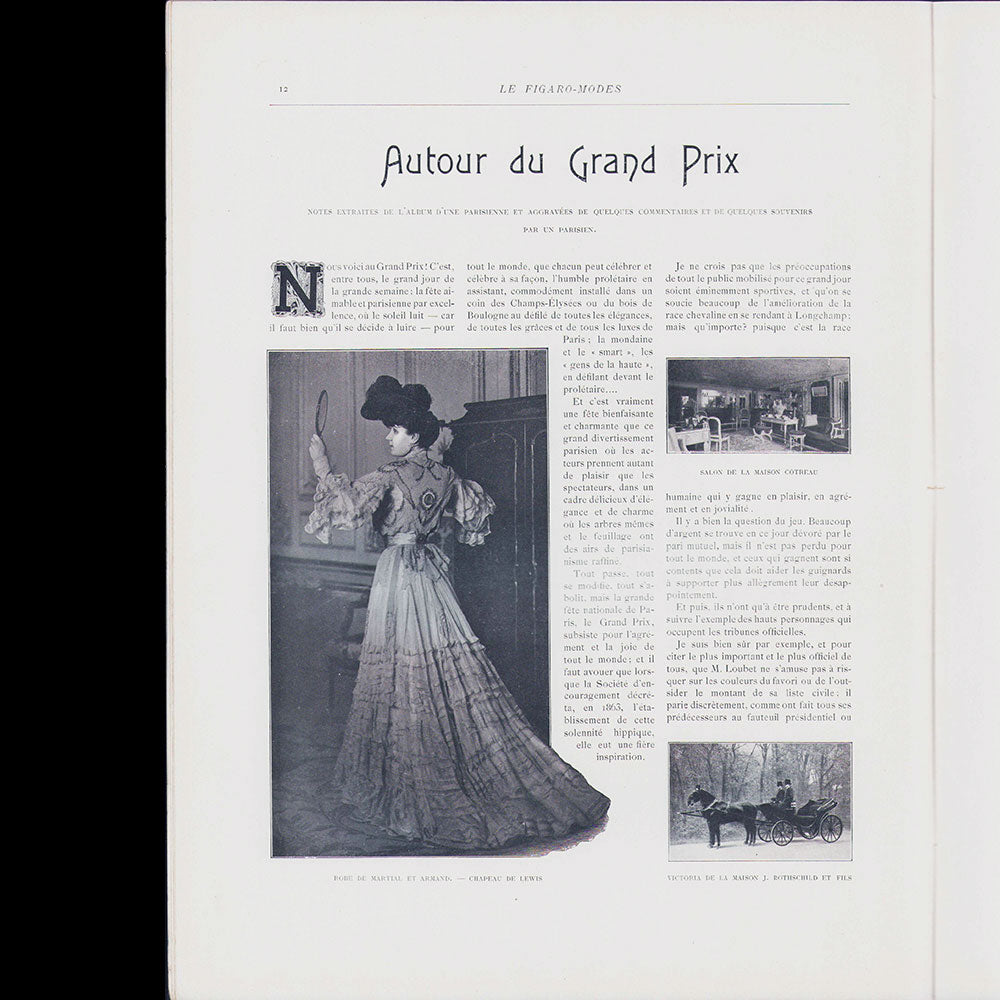 Le Figaro-Modes, juin 1903, couverture de M. Paillet