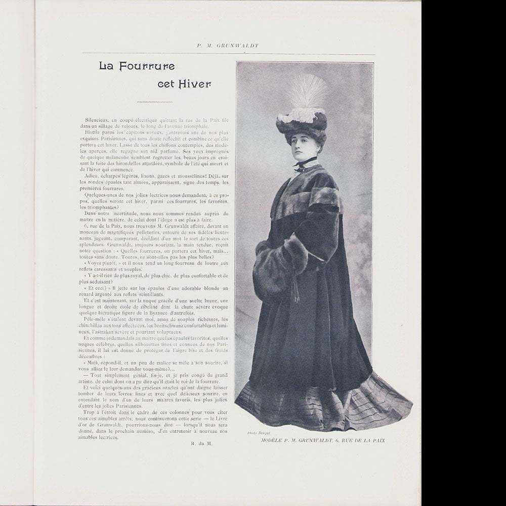 Le Figaro-Modes, octobre 1903, couverture d'Aviat