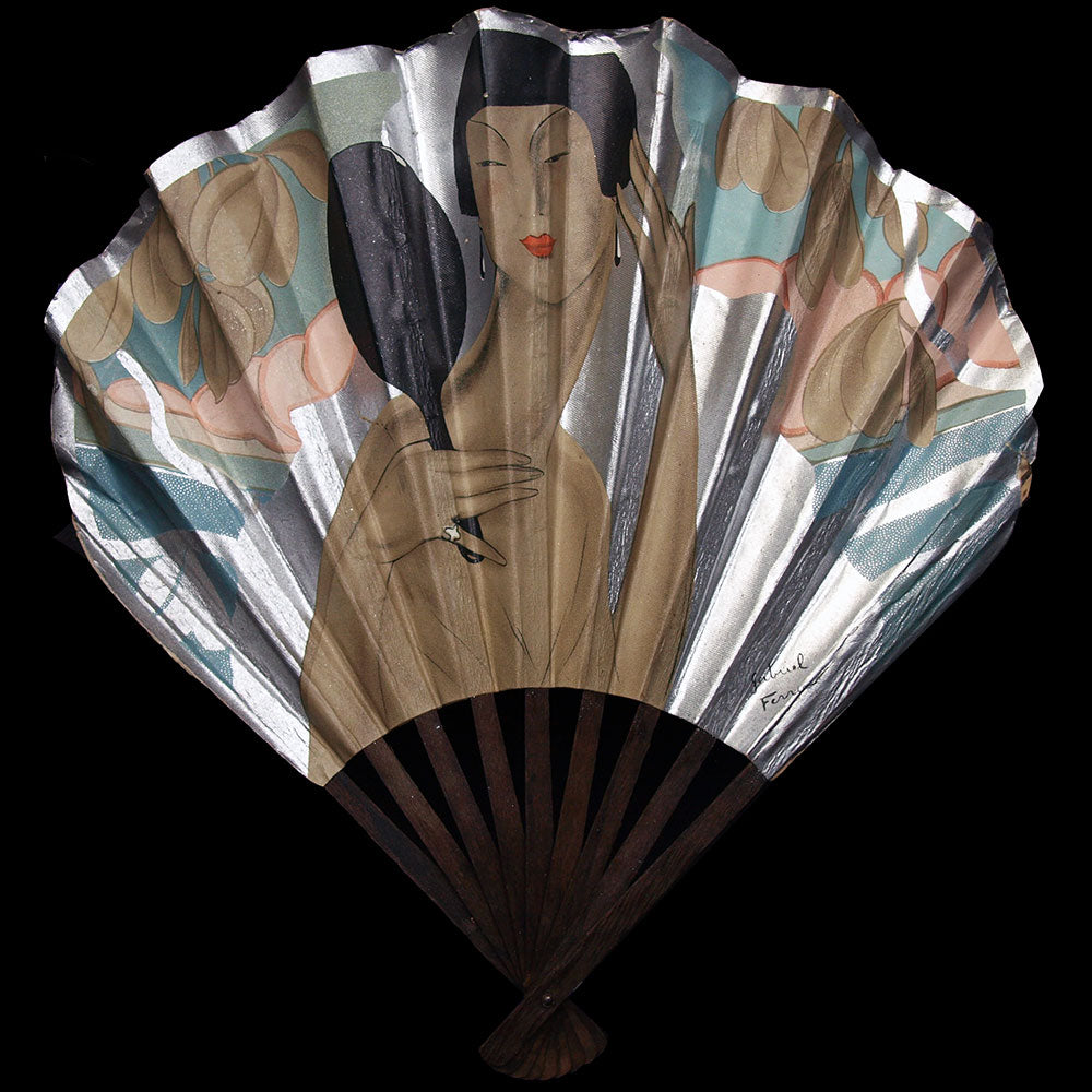 Galeries Lafayette - Eventail illustré par Jean-Gabriel Domergue et Gabriel Ferro (1926)
